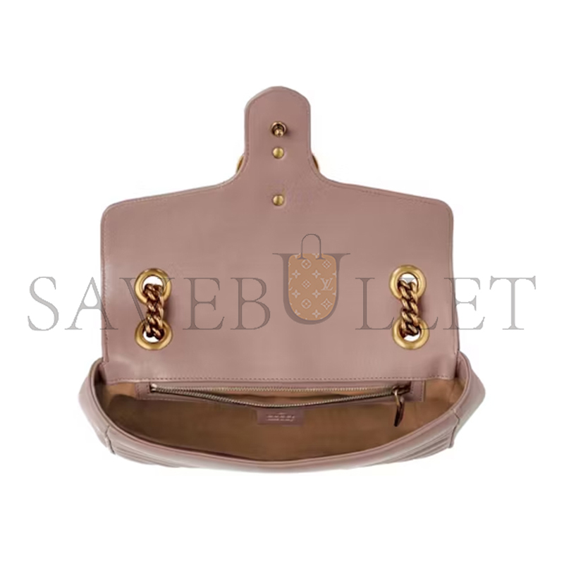 GUCCI GG MARMONT MATELASSÉ MEDIUM SHOULDER BAG 443497 (26*15*7cm)